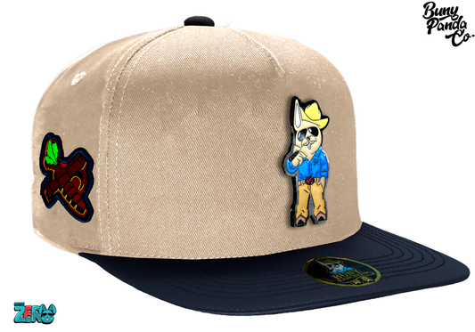 Buny Ranchero - Khaki/Black V/Piel