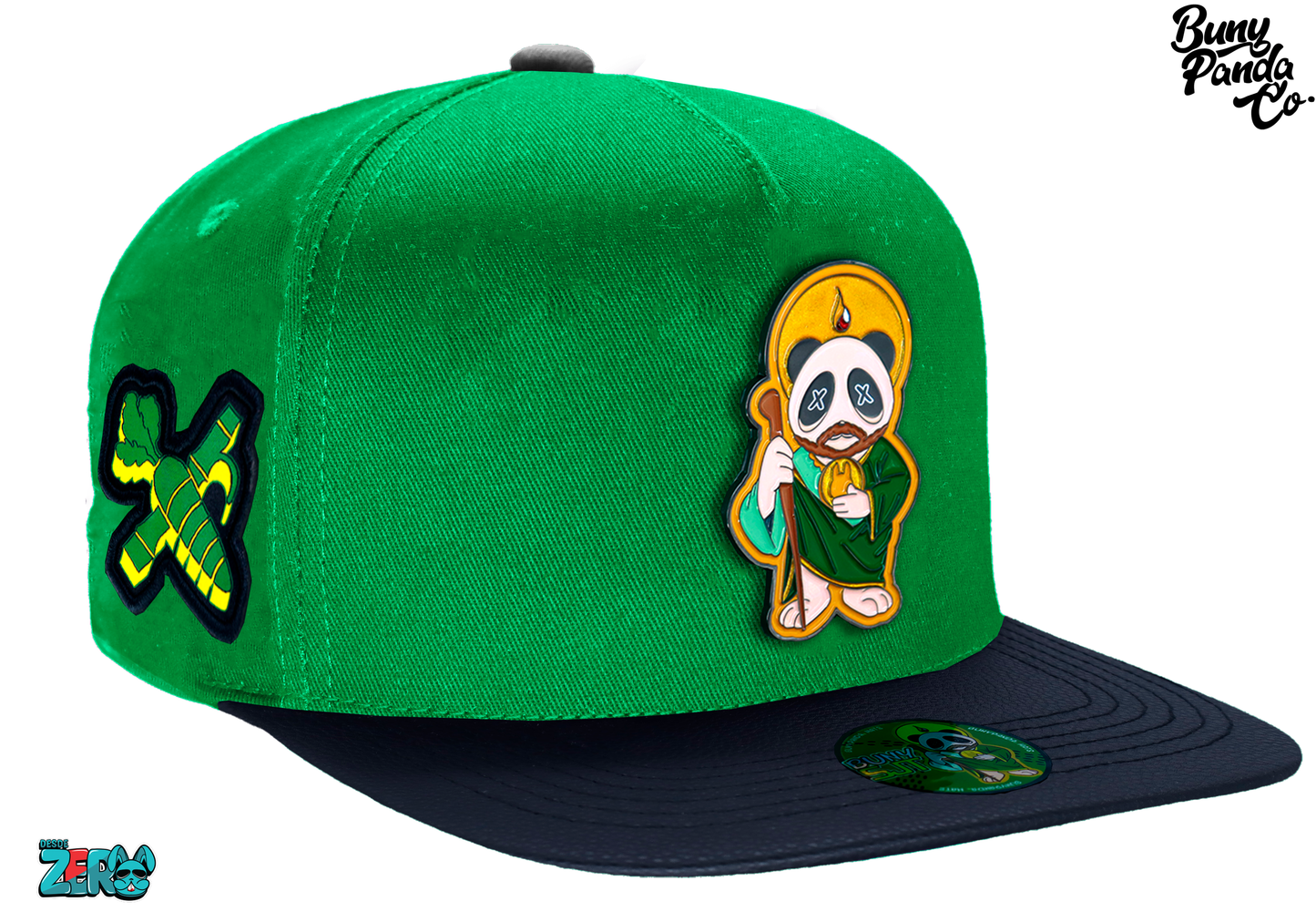 Panda SJT - Green/Black V/Piel