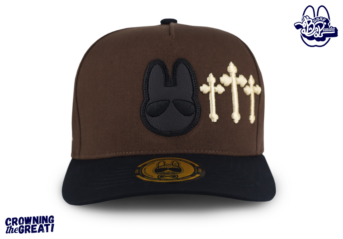 Holly Crosses Buny - Brown & Black