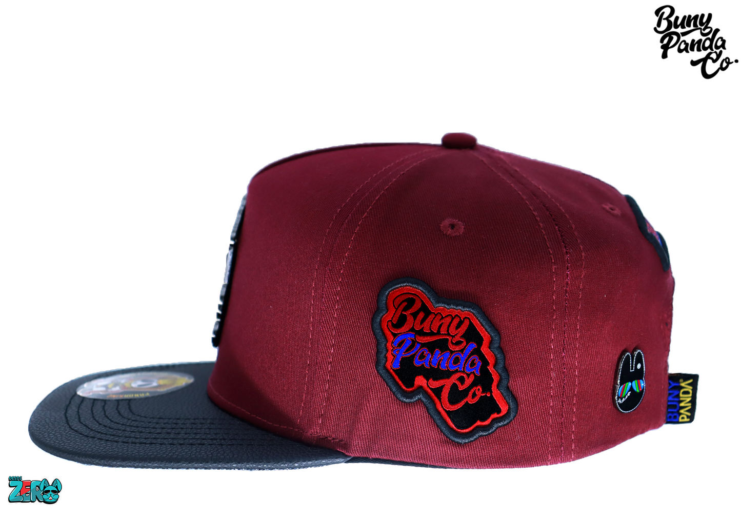 Panda King - Burgundy/Black V/Piel