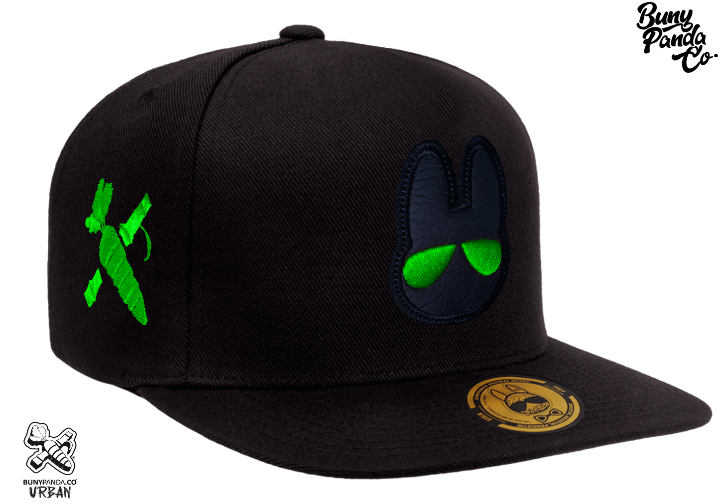 Buny Full Color Green Eyes - Black